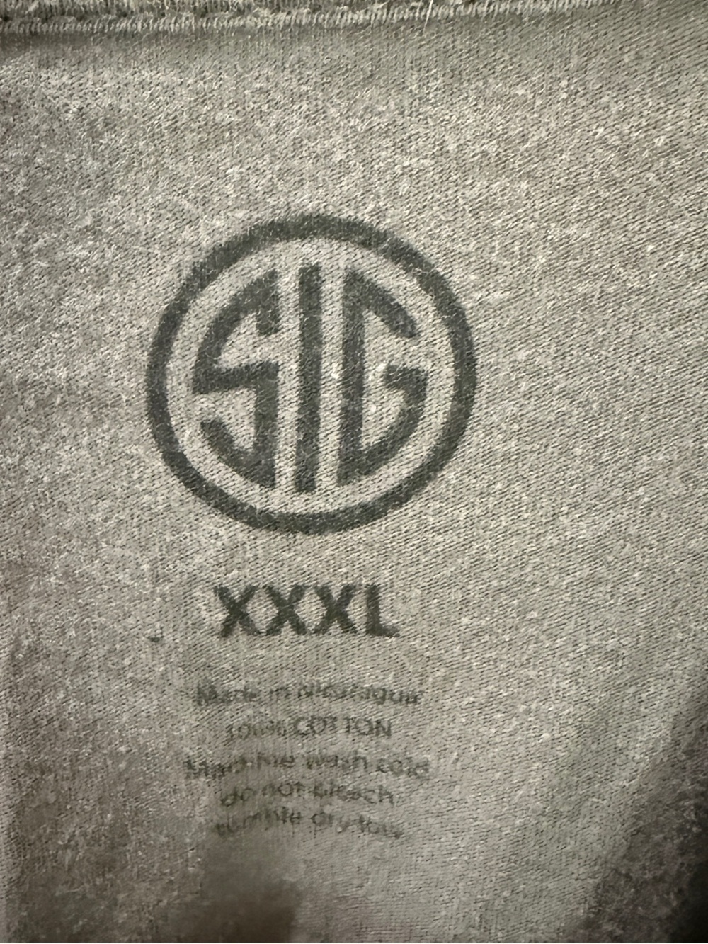 Sig Sauer Men's Gray Logo T‑Shirt 3XL - Picture 3 of 4